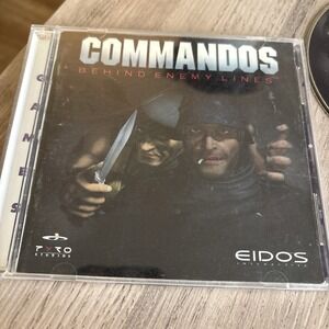 Commandos‎ Behind Enemy Lines PC CD-ROM Video Game 1998 Eidos w/ Extra Game